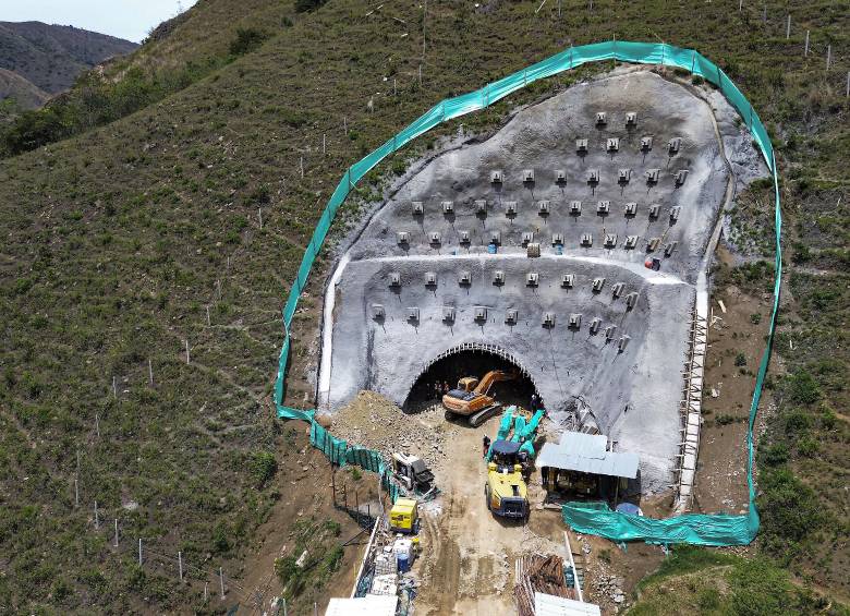 Imagen de referencia del avance en las obras del Túnel de El Toyo, en el occidente de Antioquia. Foto: Manuel Saldarriaga Quintero.