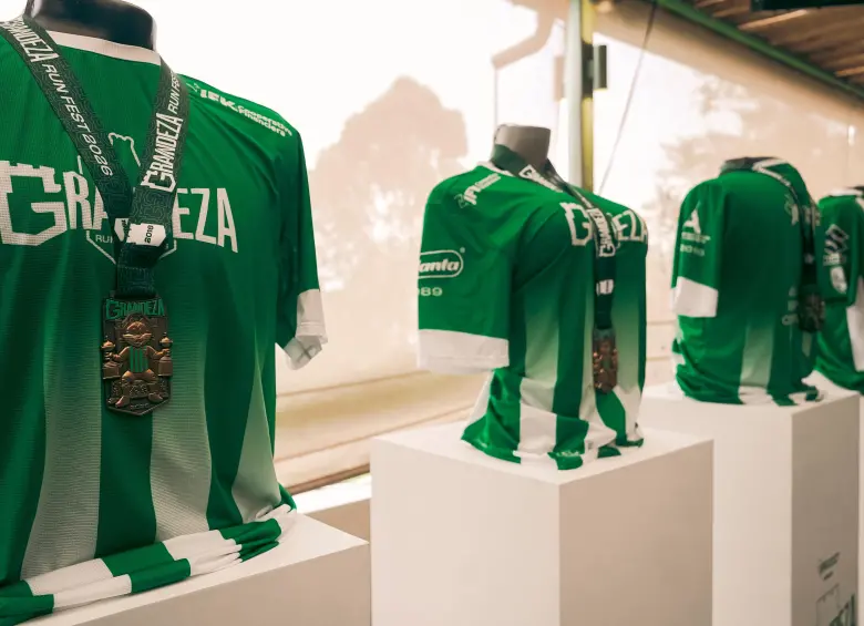 Esta será la camiseta oficial del evento. FOTO: Cortesía Atlético Nacional