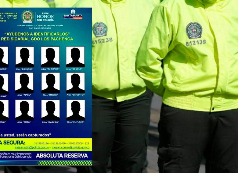 Las 12 siluetas serían de criminales al servicio del grupo ilegal “Los Pachenca”. FOTO COLPRENSA Y CORTESÍA 