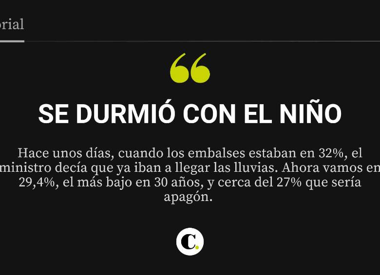 Se durmió con el Niño