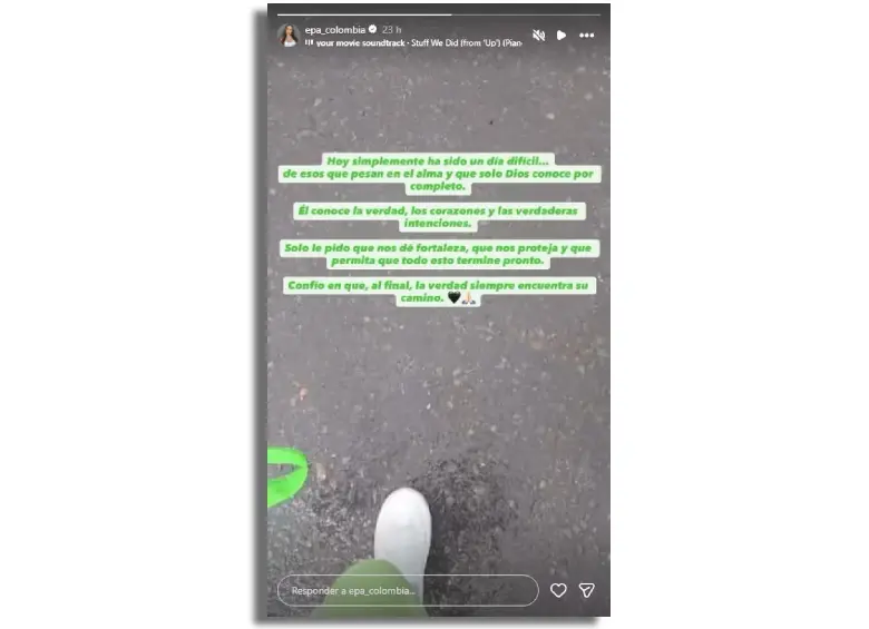 Epa Colombia publica video de su traslado a cárcel de Ibagué: “Ha sido un día difícil, de esos que pesan en el alma”
