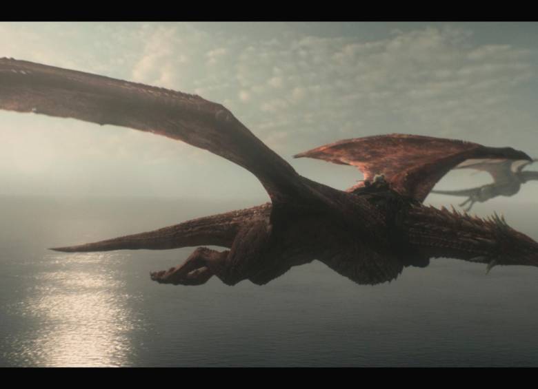 Cinco dragones en acción se han visto en House of the dragon en esta primera temporada. FOTO Cortesía HBO Max.