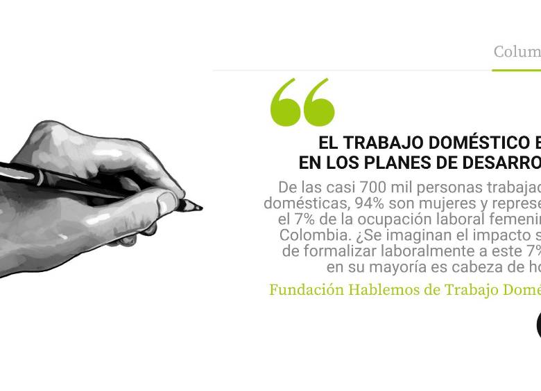El trabajo doméstico está en los planes de desarrollo 