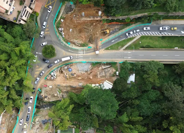 Las autoridades anunciaron el cierre total de un tramo de la carrera 35, en el barrio El Poblado. FOTO: Cortesía Alcaldía de Medellín