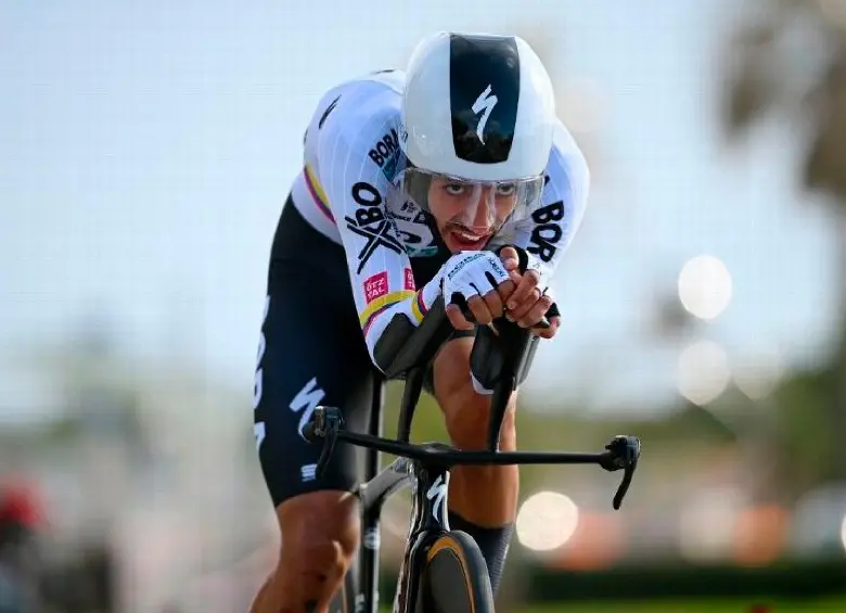 Daniel Felipe Martínez fue segundo en el Giro de 2024. FOTO AFP