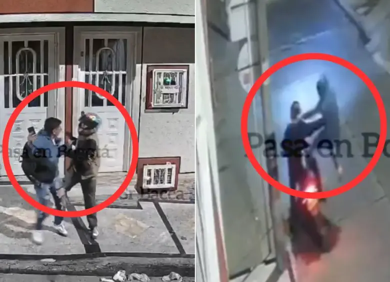 El ciudadano forcejeó con uno de los asaltantes y evitó que accionara un arma. FOTO: X: @PasaenBogota