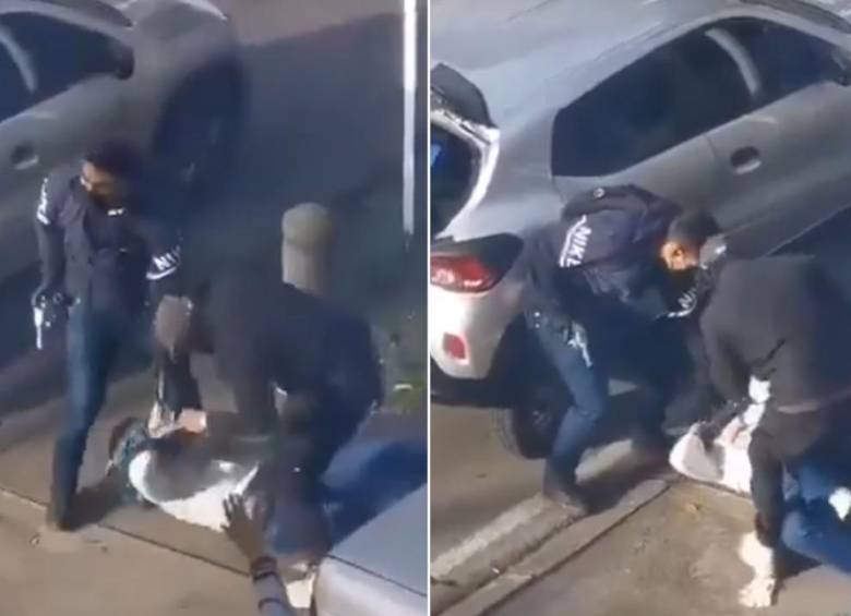 Mujer en Bogotá fue víctima de atraco. Foto: captura de pantalla 