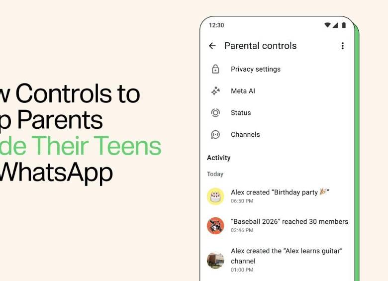 La app de mensajería incorporó controles parentales que permiten a los padres supervisar y gestionar el uso que hacen los menores en la plataforma. FOTO cortesía