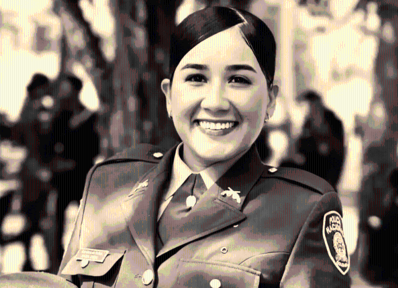 María Alejandra Vieda llevaba apenas cuatro meses en la Policía. FOTO: Cortesía