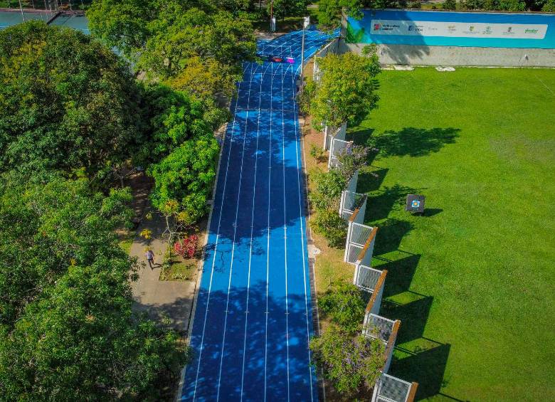 Pista de trote Unidad Deportiva de Belén. Foto: Cortesía