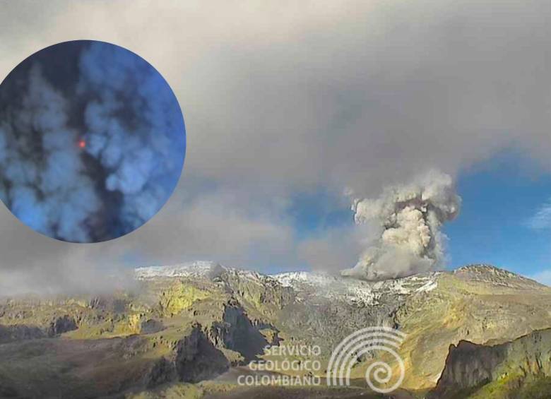 Una eventual erupción del Nevado del Ruiz podría afectar a por lo menos 22 municipios. FOTOS SERVICIO GEOLÓGICO COLOMBIANO