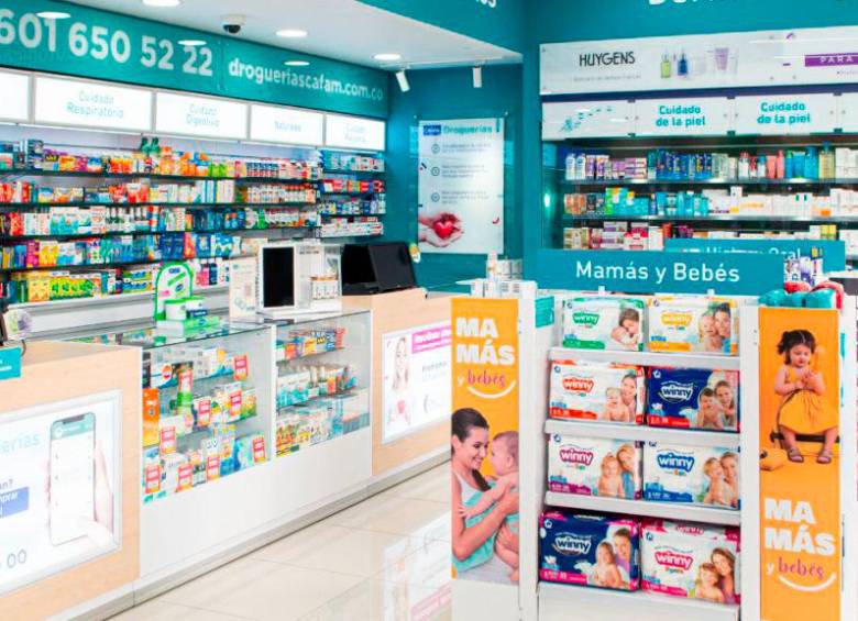 Droguerías Cafam Tienda de Bienestar es el nuevo formato donde se encontrarán productos para el cuidado de la piel y el cabello, cuidado del bebé, aseo personal, nutrición especializada y medicamentos. FOTO: CORTESÍA