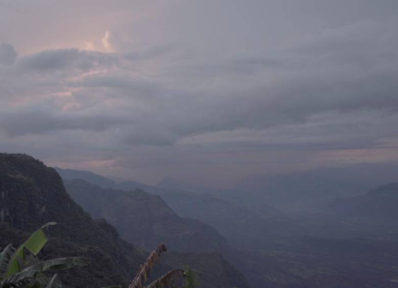 Vista desde la finca Mirantonio, donde ocurrió el hallazgo. FOTO cortesía