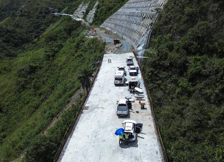 Avances de la obra del Túnel del El Toyo, en el occidente de Antioquia. Foto: Manuel Saldarriaga Quintero.