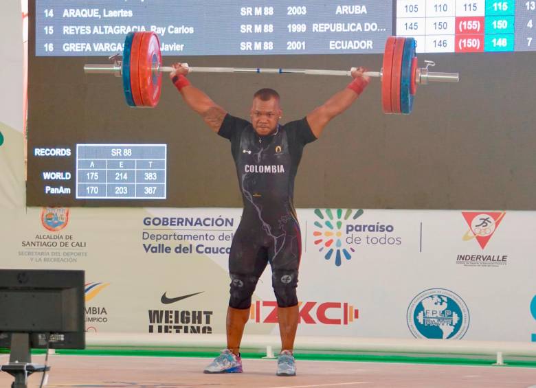 Yeison López mostró un buen nivel, aportó un oro y dos platas a Colombia. FOTO Cortesía Secretaría del Deporte y la Recreación del Valle 