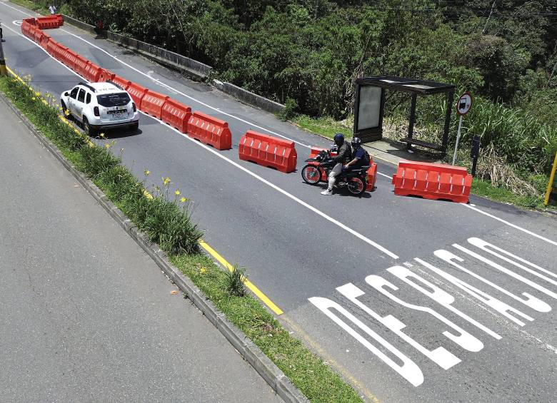 Imagen de referencia de las obras en el sector Chuscalito de Las Palmas. Foto: Manuel Saldarriaga Quintero.
