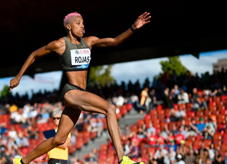 La venezolana Yulimar Rojas regresa luego de dos años por fuera de las pistas. Foto: Tomada de redes @TeamRojas45