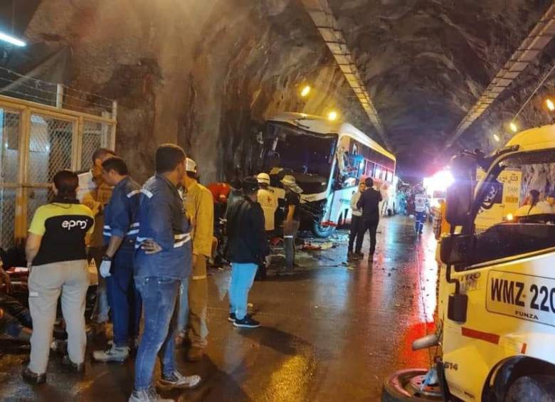 Los heridos fueron atendidos por el personal médico de Hidroituango. FOTO: Cortesía