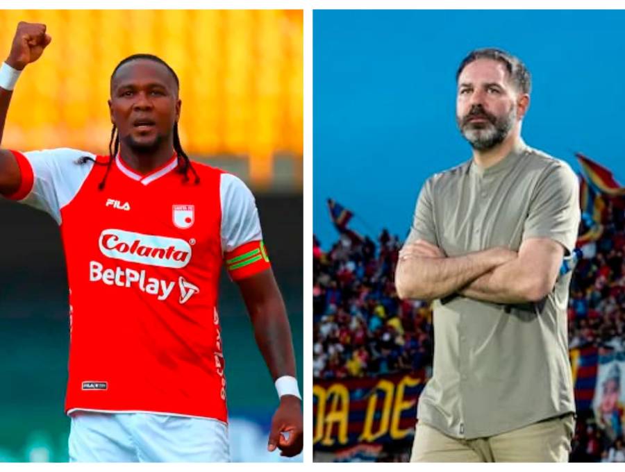 Hugo Rodallega le pidió respeto al técnico Jonathan Risueño, quien respondió restándole importancia a la situación. FOTOS DIMAYOR