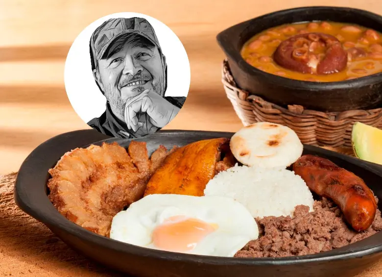La bandeja paisa, plato insignia de la gastronomía antioqueña, con todos sus ingredientes tradicionales. FOTO Depositphotos