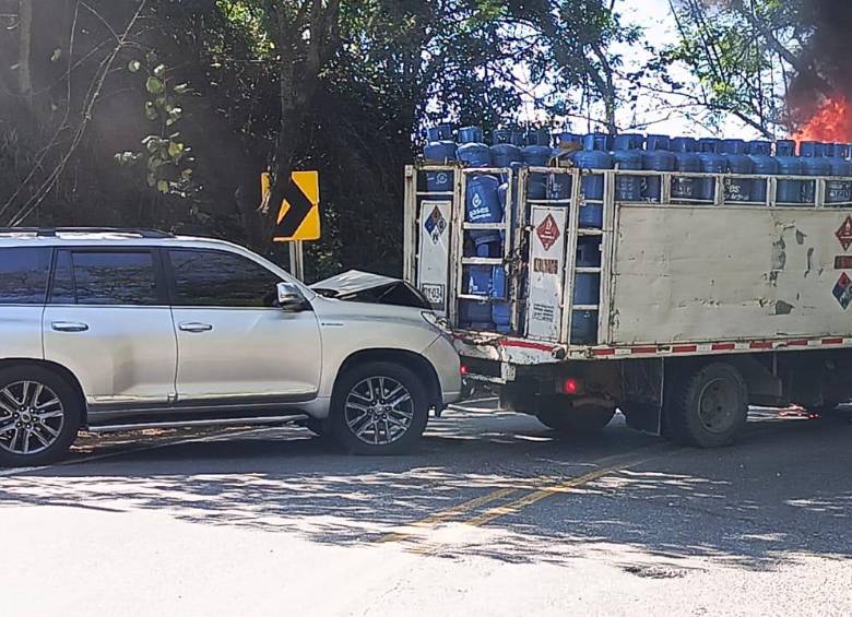 Conductor de camión que transportaba gas fue asesinado. FOTO: CORTESÍA