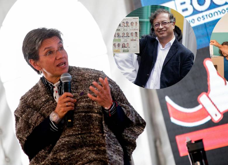 Claudia López le indicó a los candidatos la importancia del respaldo del gobierno a Bogotá en temas sociales y de infraestructura. FOTOS COLPRENSA