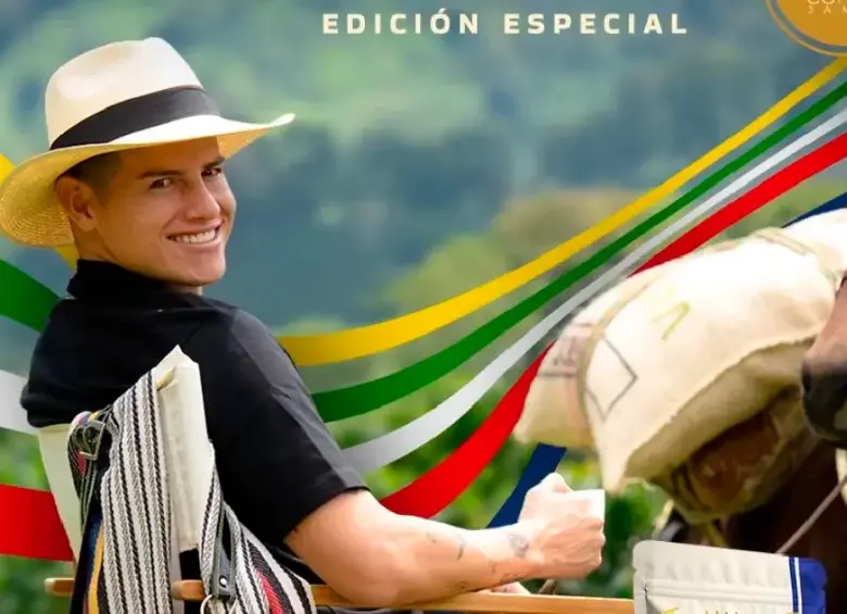 James Rodríguez busca ampliar el alcance de su marca 10 Coffee de la mano de Juan Valdez. FOTO: CORTESÍA