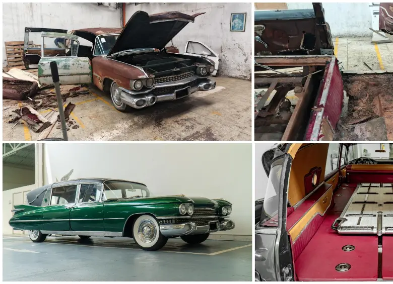 Este Cadillac será una de las principales novedades que presentará la Funeraria San Vicente durante la edición número 29 del Desfile de Autos Clásicos y Antiguos de la Feria de las Flores. FOTOS Cortesía. 