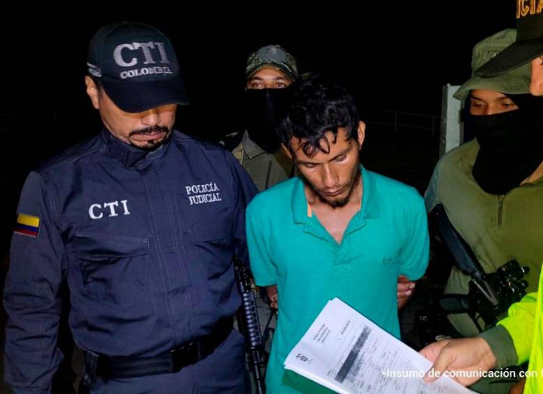 Medardo Gutiérrez Tique fue capturado en Coyaima, Tolima. FOTO: CORTESÍA DE FISCALÍA.