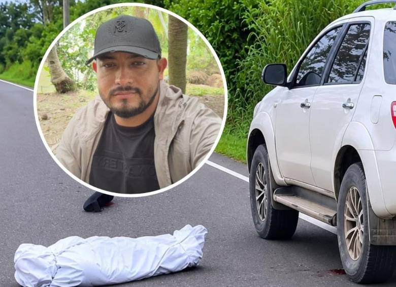 Jhon Henry Jaramillo Carvajal tenía 32 años de edad. El examen preliminar evidenció que presentaba cuatro heridas ocasionadas con arma de fuego, además de marcas de presión en el cuello y en las manos. FOTOS Cortesía Urabá Digital. 