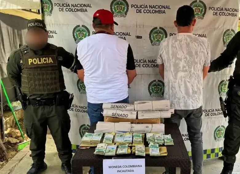 La captura se dio en la tarde del 3 de marzo. FOTO: POLICÍA NACIONAL DE COLOMBIA.