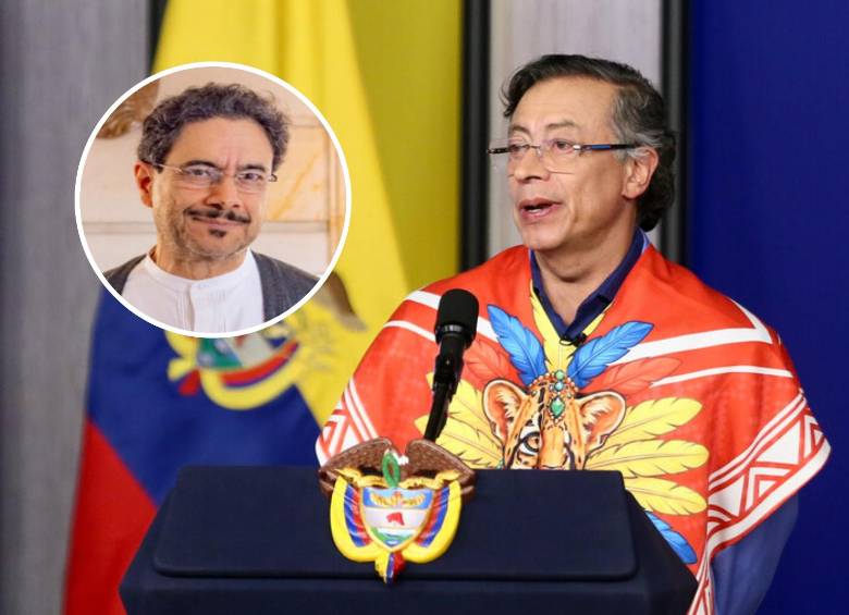 El exmandatario habló junto con el senador y excandidato presidencial Iván Cepeda. Foto: Colprensa