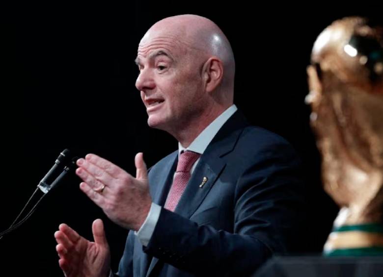 El presidente de la FIFA, Gianni Infantino, indicó que las autoridades de México brindarán seguridad durante el Mundial. FOTO AFP