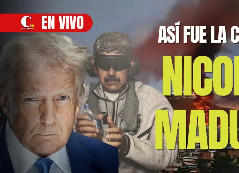 El presidente de Estados Unidos anunció el éxito de una operación militar en la que fue capturado Nicolás Maduro. FOTO: El Colombiano