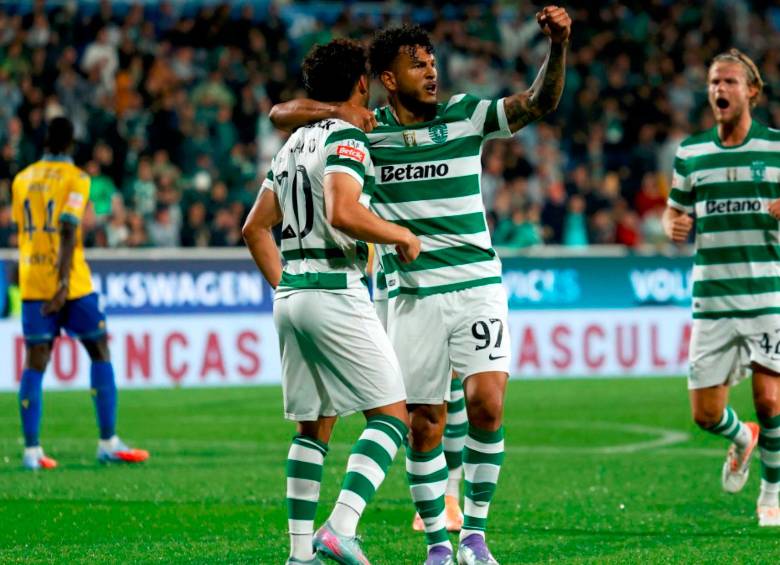 El colombiano Luis Suárez festejó un nuevo gol con el Sporting de Lisboa. FOTO GETTY