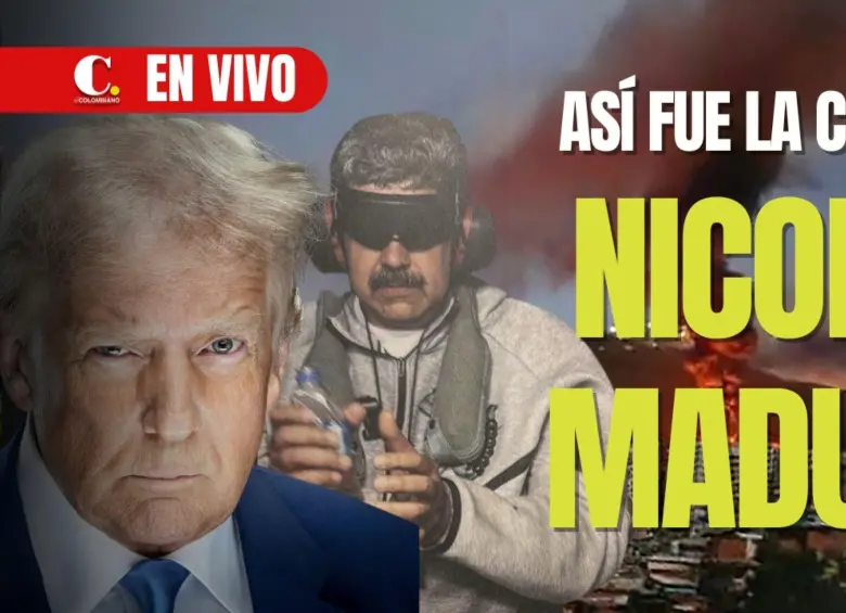 Donald Trump da detalles sobre la caída de Nicolás Maduro en la madrugada de este sábado. Foto: Ilustración EL COLOMBIANO