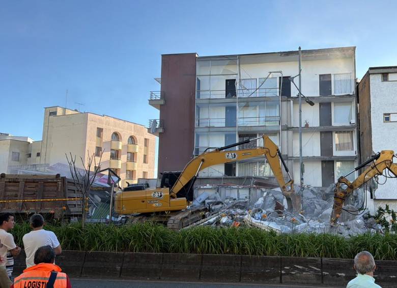 Colapso del edificio Santo Domingo en la avenida Santander, en Manizales. Foto: Cortesía ciudadana