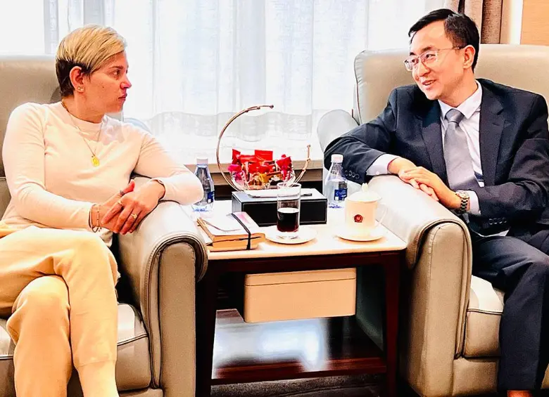 Alcocer en China. FOTO: PRESIDENCIA.