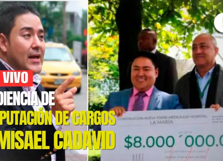 Audiencia de legalización de captura de Misael Cadavid. FOTO: EL COLOMBIANO