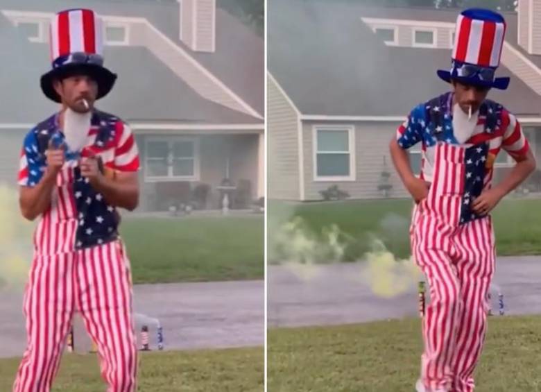 Allen Ray McGrew murió en un accidente mientras festejaba el 4 de julio con sus familia y amigos. Foto: capturas de pantalla 