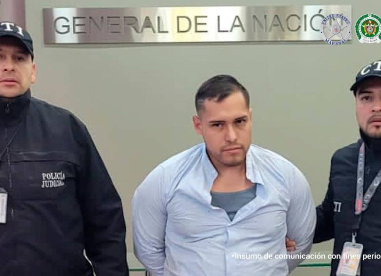 El capturado Carlos Castro Callejas, quien será extraditado a EE.UU. FOTO: CORTESÍA DE FISCALÍA.