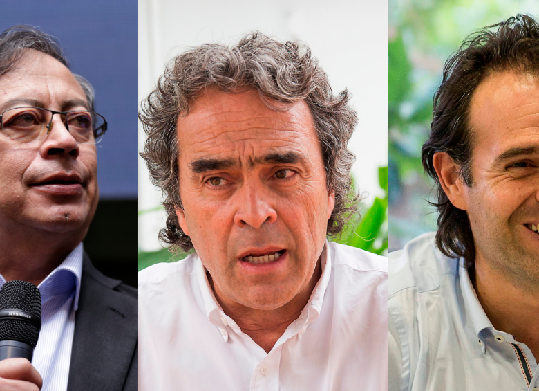 Gustavo Petro y Sergio Fajardo proponen negociar con Nicaragua, Federico Gutiérrez se negó. FOTOS COLPRENSA Y EL COLOMBIANO