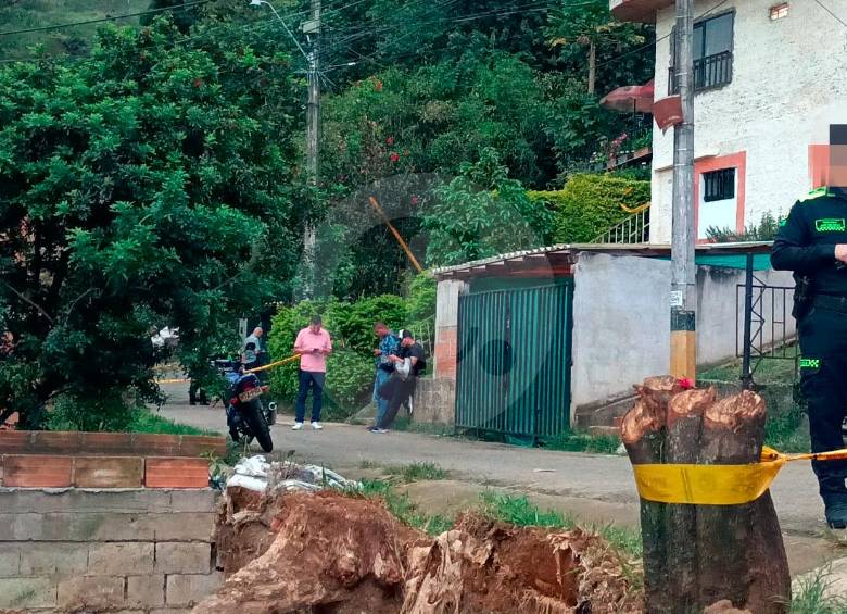 En este sector del barrio Los Mangos, en la comuna 8 (Villa Hermosa) asesinaron a Juan Carlos Chalarca Sánchez, de 46 años. FOTO: CORTESÍA