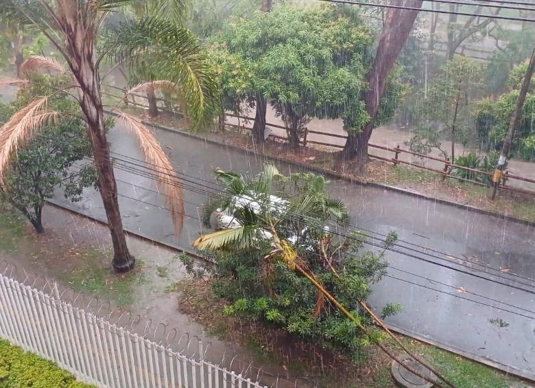 Fuertes vientos, granizo, árboles caídos y vías inundadas deja fuerte tormenta en Medellín y el Valle de Aburrá