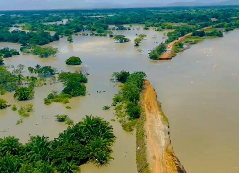 Inundaciones en La Mojana. Foto: Colprensa