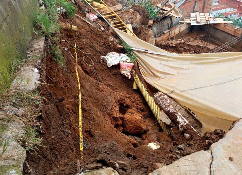Una mala obra constructiva habría desestabilizado el terreno. FOTO: CORTESÍA