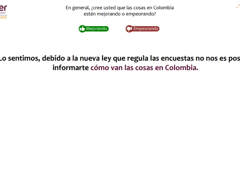 Los colombianos se quedaron sin los resultados del tradicional Invamer Poll. FOTO: ARCHIVO