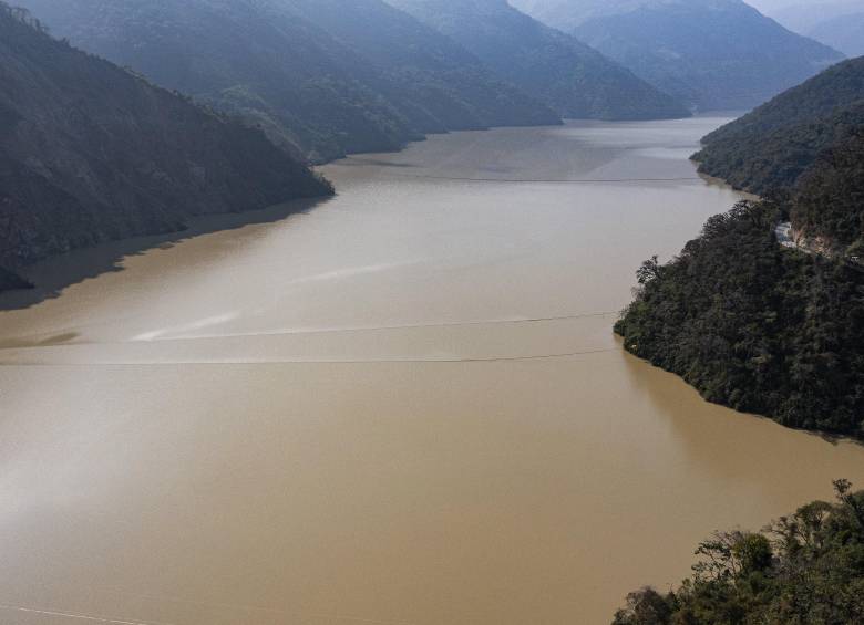 Aspecto del embalse de Hidroituango. FOTO: Manuel Saldarriaga Quintero
