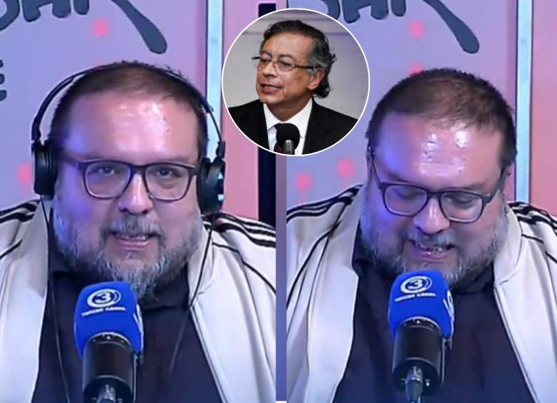 Iván Gallo, en vivo, le leyó una carta al presidente Gustavo Petro. Foto: Redes sociales/Colprensa
