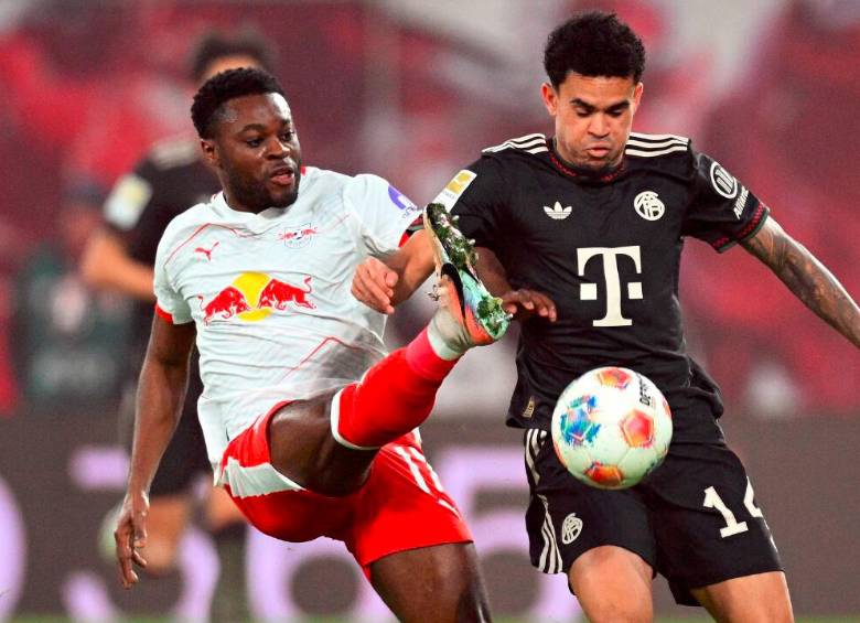 Luis Díaz actuó todo el compromiso en la goleada del Bayern sobre el Leipzig. FOTO GETTY